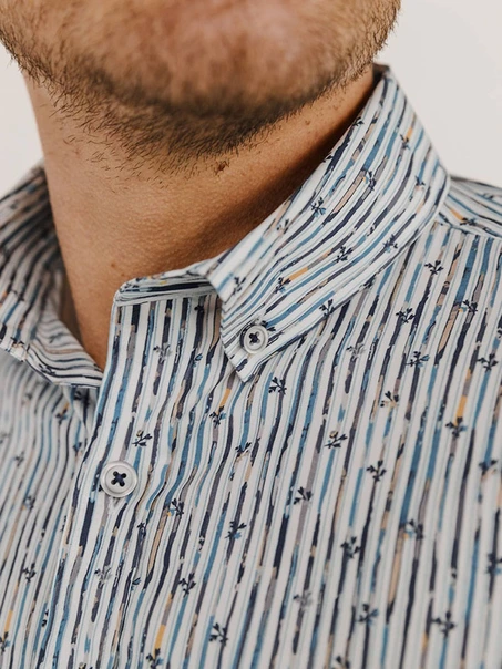 State of Art Shirt LS Striped Pop