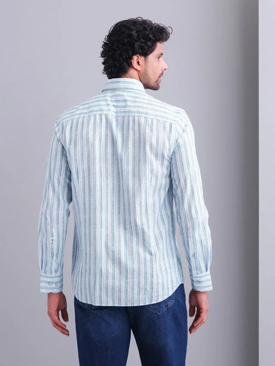 State of Art Shirt LS Striped Str