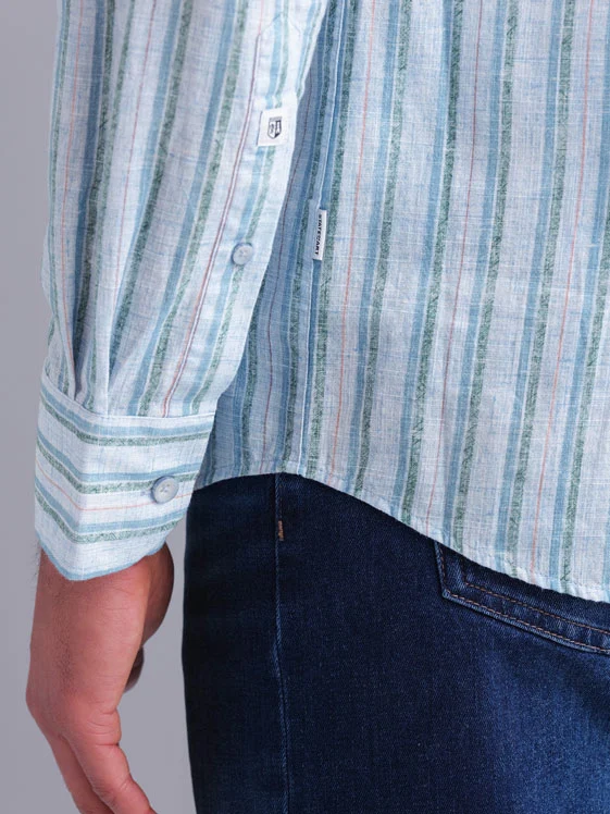State of Art Shirt LS Striped Str