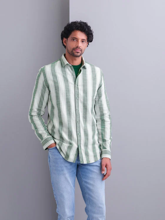 State of Art Shirt LS Striped - Y