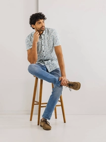 State of Art Shirt SS Checked Co/