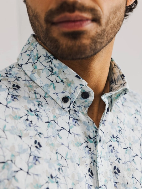 State of Art Shirt SS Checked Co/