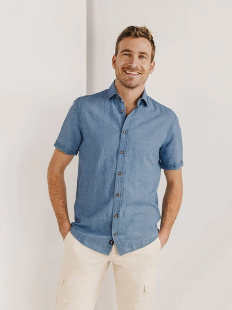 State of Art Shirt SS Plain LI/CO