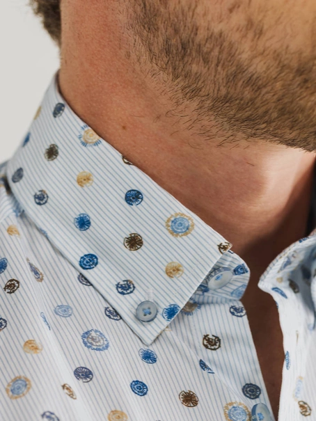 State of Art Shirt SS Striped Po