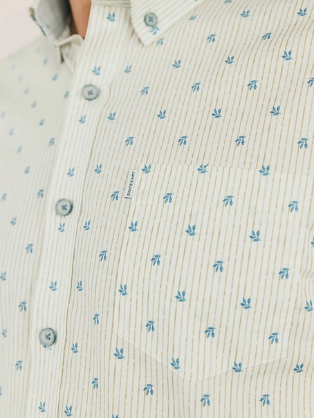 State of Art Shirt SS Striped Pop