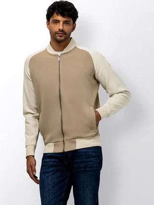 State of Art Sweat Cardigan Plain