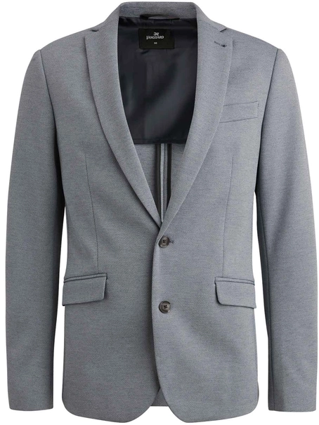 Vanguard Blazer Scura Melange Pique
