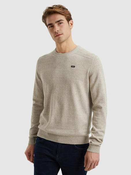 Vanguard Crewneck cotton linen blend