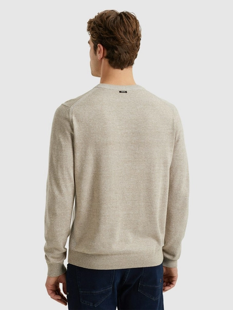 Vanguard Crewneck cotton linen blend