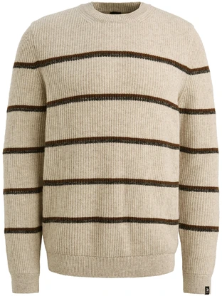 Vanguard Crewneck cotton wool stripe