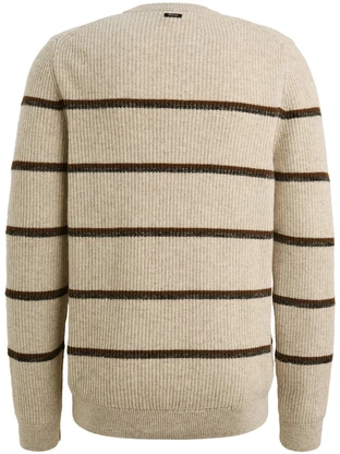 Vanguard Crewneck cotton wool stripe