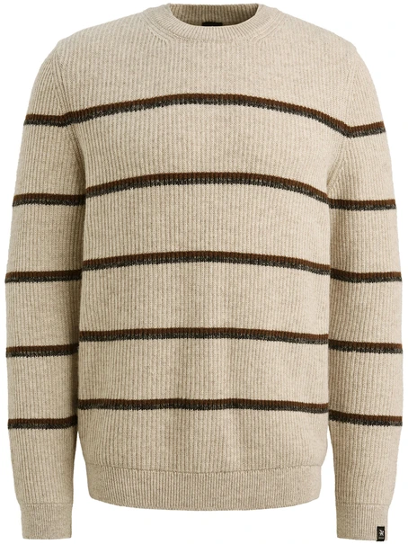 Vanguard Crewneck cotton wool stripe