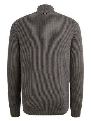 Vanguard Half zip collar cotton blend wool