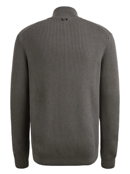Vanguard Half zip collar cotton blend wool