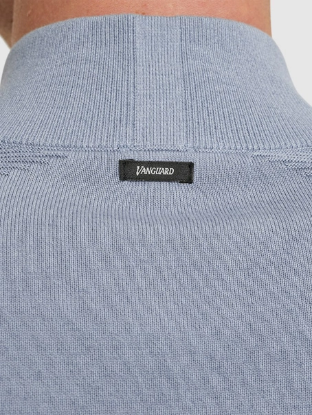 Vanguard Half zip collar cotton modal mouli
