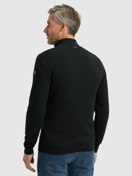Vanguard Half zip collar cotton mouline