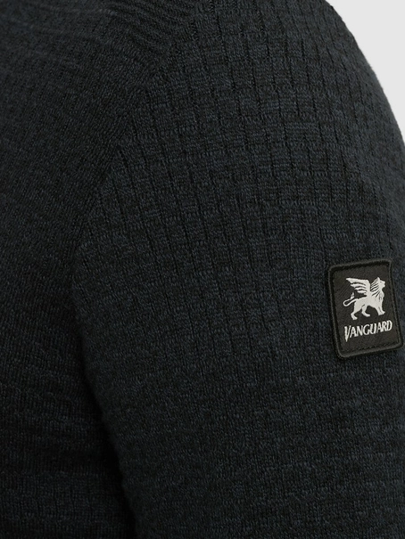 Vanguard Half zip collar cotton mouline