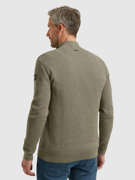 Vanguard Half zip collar cotton mouline