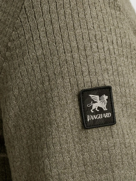 Vanguard Half zip collar cotton mouline