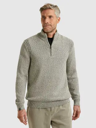 Vanguard Half zip collar cotton slub 3 ton