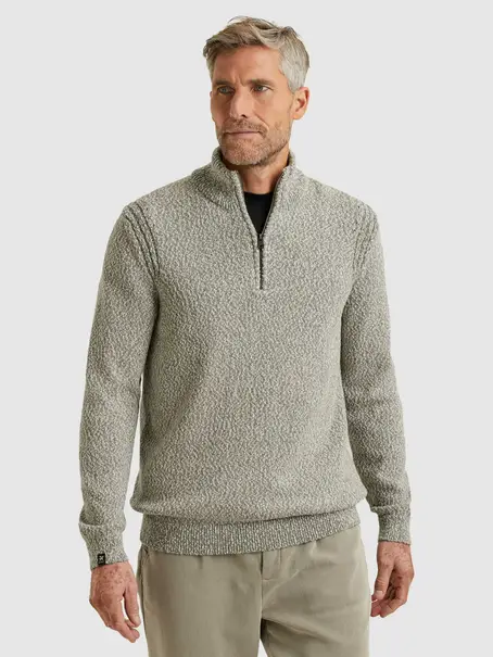 Vanguard Half zip collar cotton slub 3 ton