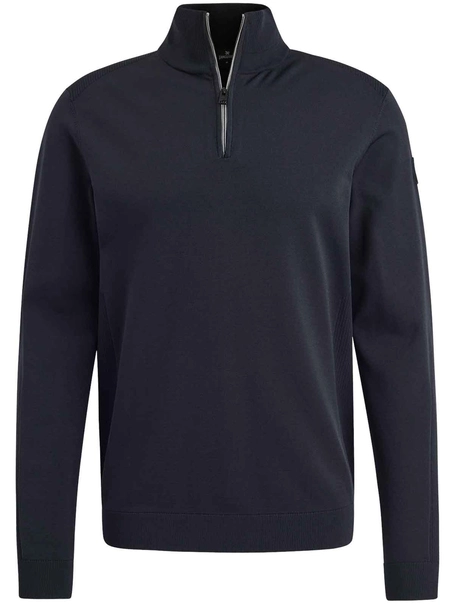 Vanguard Half zip collar viscose blend