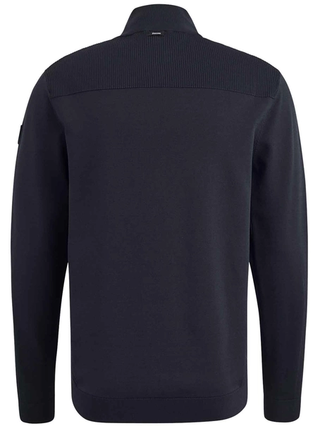 Vanguard Half zip collar viscose blend