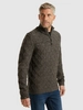 Vanguard Half zip collar wool blend mouline