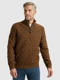 Vanguard Half zip collar wool blend mouline