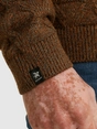 Vanguard Half zip collar wool blend mouline