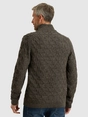 Vanguard Half zip collar wool blend mouline