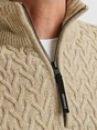 Vanguard Half zip collar wool blend