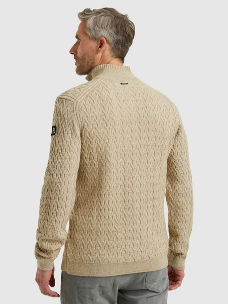 Vanguard Half zip collar wool blend