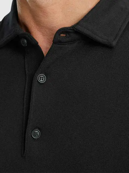 Vanguard Long sleeve polo cotton modal