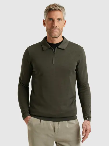 Vanguard Long sleeve polo cotton modal
