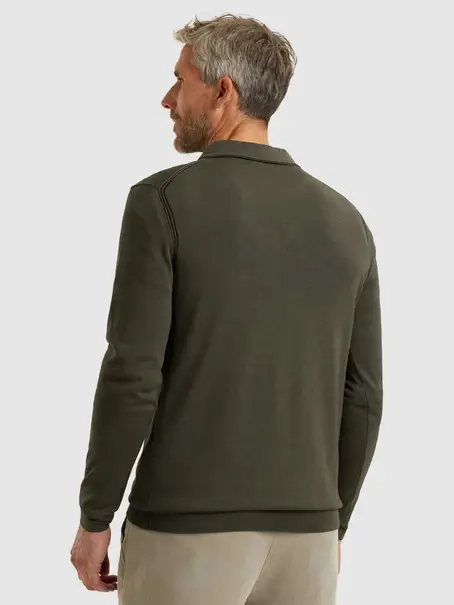 Vanguard Long sleeve polo cotton modal