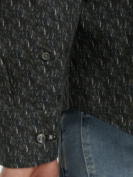 Vanguard Long Sleeve Shirt Print on Poplin
