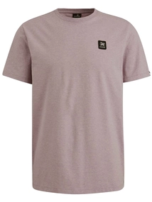 Vanguard R-neck cotton elastan jersey melan