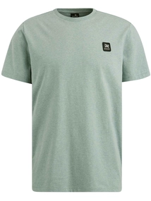 Vanguard R-neck cotton elastan jersey melan