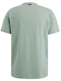 Vanguard R-neck cotton elastan jersey melan