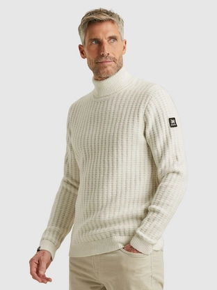 Vanguard Roll neck cotton blend stretch