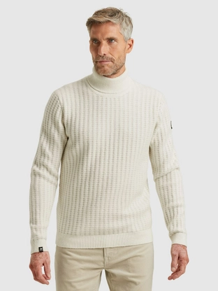 Vanguard Roll neck cotton blend stretch