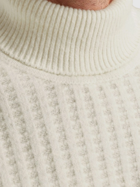 Vanguard Roll neck cotton blend stretch