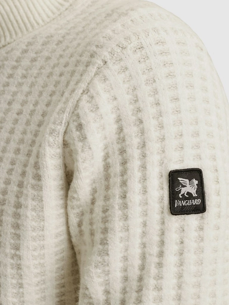 Vanguard Roll neck cotton blend stretch