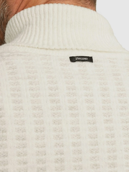 Vanguard Roll neck cotton blend stretch