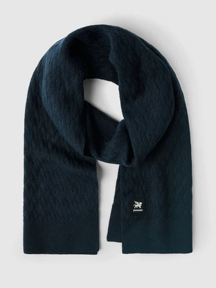 Vanguard Scarf V pattern cotton blend wool