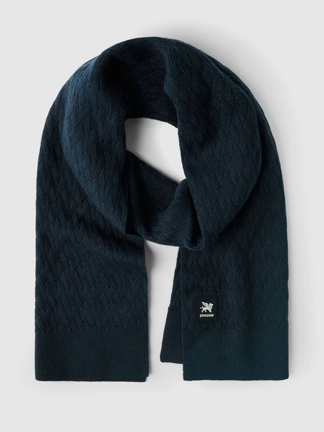 Vanguard Scarf V pattern cotton blend wool