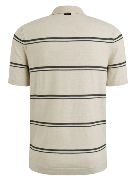 Vanguard Short sleeve polo cotton linen ble