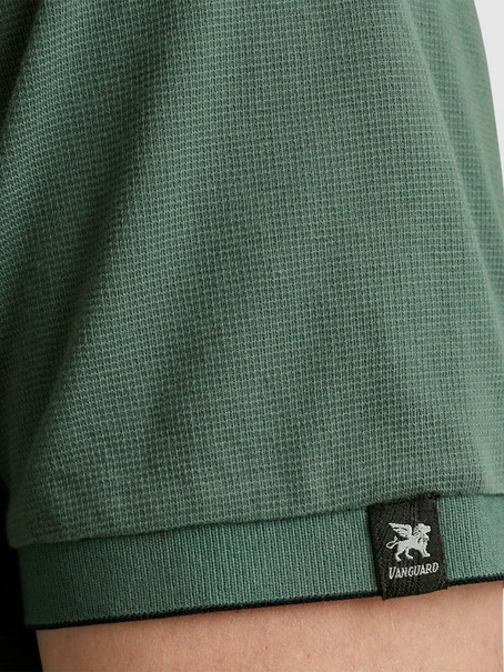 Vanguard Short sleeve polo pique waffle str