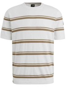 Vanguard Short sleeve r-neck cotton linen b
